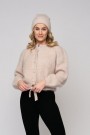 Ella&il Lys Beige Melert Cardigan Franca Chunky Cardigan thumbnail