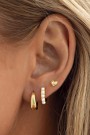 Timi Of Sweden Gull Juni Small Heart Stud thumbnail
