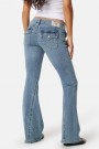 True Religion Peak Spot 'Joey Low Rise' flare jeans med søm langs ben og flapslommer thumbnail