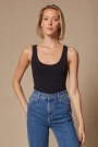 Majestic Marine 'Abby' silkemyk viskose stretch singlett med wolfordkant. Bestselger! thumbnail