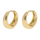 Timi Of Sweden Faye - Classic Wide Hoop Earrings - Gold thumbnail