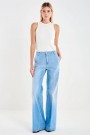 Vicolo Denim Light Blue 'Elena' vid jeans med franske stikklommer L34 thumbnail