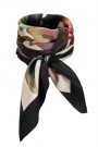 Katrin Uri 'Savoy Black Cream scarf' silkeskjerf thumbnail
