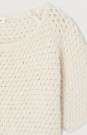 American Vintage Pearl 100% bomull 'Cya18a' boucle vablestrikket kortermet genser thumbnail