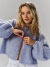 Ella&il Light blue mohair 'Amelia Chunky Cardigan' thumbnail