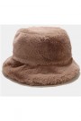Endless Lys brun fake fur pels bøttehatt thumbnail