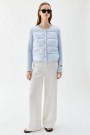 Busnel Ice blue 'Iva Down Jacket' strikket dunjakke thumbnail