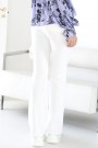 Lois Hvit 'Riley White Denim' flare jeans L34 thumbnail