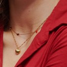 Timi Of Sweden Gull Julie Classic Heart Dangling Necklace thumbnail