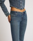 True Religion Dark wash 'Joey' Low Rise Flare Flap jeans thumbnail