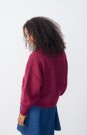 American Vintage bordeaux chine 'Nun19a' lett alpakkamix cardigan thumbnail