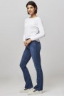 Lois Teal stone 'Melrose - leia teal' flare jeans L32. Bestselger! thumbnail