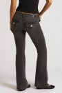 True Religion Charcol grey low rise 'Joey' flare jeans thumbnail