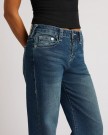 True Religion Dark wash mid rise loose fit 'Bobbi' baggy vid jeans thumbnail