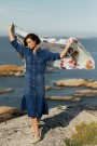 Katrin Uri Dark blue 'Provence' 100% tencel kjole thumbnail