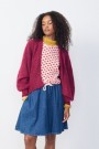 American Vintage bordeaux chine 'Nun19a' lett alpakkamix cardigan thumbnail