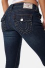 True Religion Muddy Waters 'Joey Low Rise' flare jeans med søm langs ben og flapslommer thumbnail