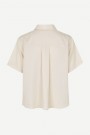Samsøe Samsøe Whitecap gray 'Mina Ss Shirt' tencel skjorte med legg bak thumbnail