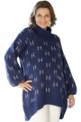 Hést Navy 'Fam long' oversized lang genser thumbnail