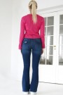 Lois Teal Stone 'Raval' - Leia Teal flare jeans L32 thumbnail