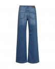 Mos Mosh Blue 'Dara Shane' wide leg high rise jeans med broderte lommer thumbnail