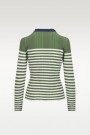 Katrin Uri Green stripe ribbet 'La Striped Pullover' thumbnail