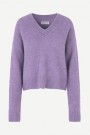 Samsøe Samsøe Orchid petal alpakkamiks 'Mila V Neck' v-genser thumbnail