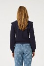 Fabienne Chapot After midnight blue 'Frido' bomullsmix cardigan med brodert kirsebær thumbnail