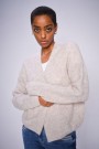 Mos Mosh Feather gray alpakkamix 'Thora Relax' stilren cardigan uten knapper thumbnail