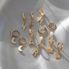 Timi Of Sweden Gull Pearl Small Hoop Earrings thumbnail