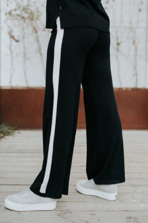 Ella&il Sort 'Selma Wool Pants' Bukse