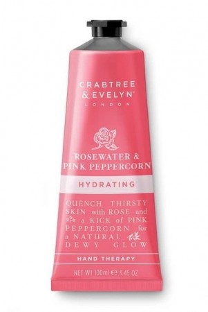 Crabtree & Evelyn Rosewater (rosevann) & Pink Peppercorn håndkrem 100 ml
