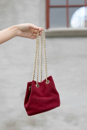 Cosbag Pompadour veske - vinrød