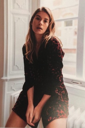 Alix The Label Rød leopard storskjorte