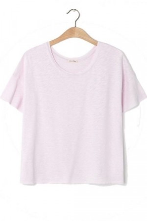 American Vintage Babylilla 'Son36b' ledig t-shirt i fleece-bomull