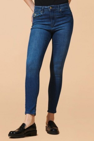 Lois smal supermyk 'Celia' jeans i kvalitet 'Leia Teal' L34