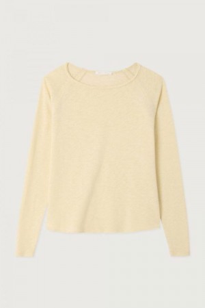 American Vintage Vanilla vintage 'Son31g' 100% bomullstopp med råkant