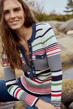 Katrin Uri Multi stripet ribbet 'La Multi Pullover'