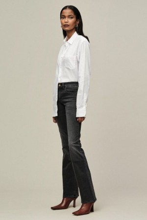 Lois Gråsort 'Melrose killian black stone' flare jeans L34 En bestselger-modell! 