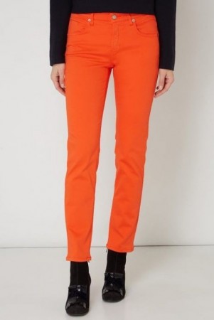Cambio Sunny orange ‘Pina’ 5-pockets bomullsbukse
