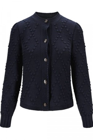 Ella&il Navy 100% organisk bomull 'Nela Cotton Cardigan'