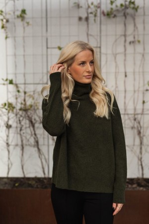 American Vintage Mørkegrønn 'Damville' Genser