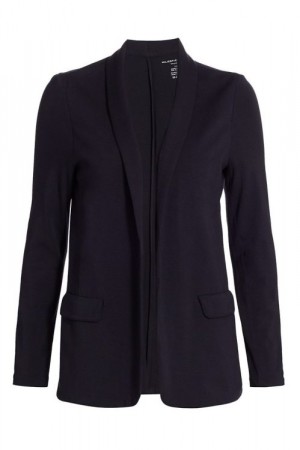 Majestic Sort 'M001 Fve 017' avslappet viskose jerseyblazer uten knapp