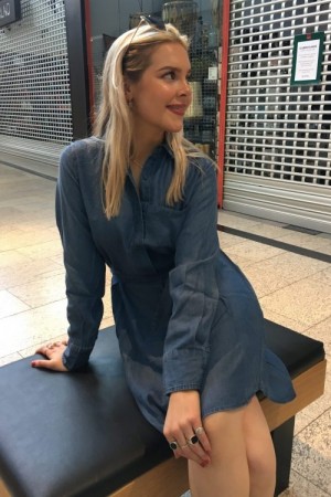 Amuse Denim Tencel skjortekjole