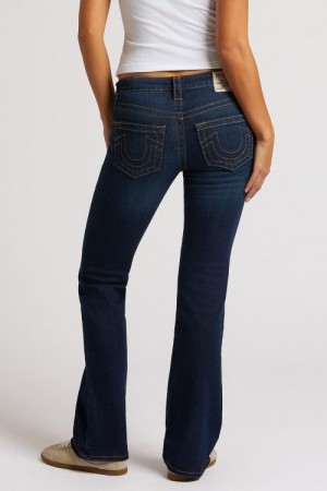 True Religion Indigo upgrade 'Becca' Mid Rise Boot Cut No Flaps jeans