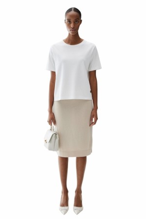 Busnel Hvit 'Tessa Lux' T Shirt