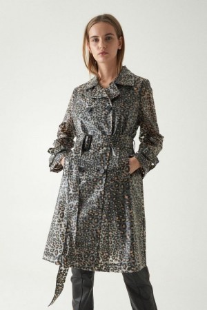 Stand Leopard 'Bethanie Trench' regnfrakk