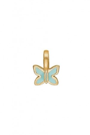 Enamel Copenhagen Aqua emaljert 'Butterfly' charm