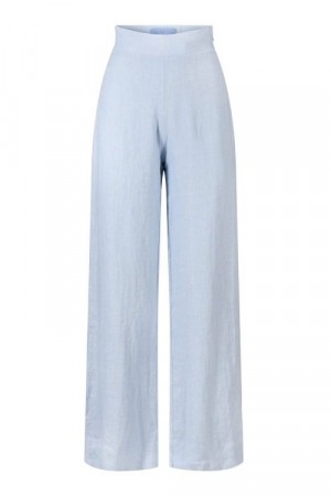 Ella&il Kentucky blue 'Molly Linen Pants' vid linbukse
