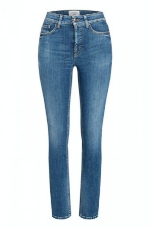Cambio Medium 3d wash 'Parla Straight' jeans med rette ben